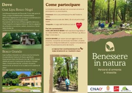  Al via “Benessere in natura”: percorsi dedicati ai pazienti CNAO alla scoperta del patrimonio naturalistico pavese