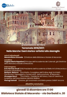 Presentazione del volume Terremoto 2016/2017