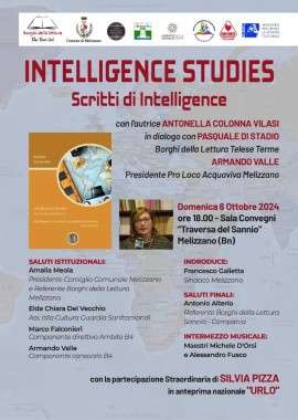 Conferenza sull'intelligence di Antonella Colonna Vilasi a Melizzano 