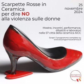 25 novembre 2024 - SCARPETTE ROSSE IN CERAMICA contro la violenza sulle donne VIII edizione