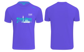 E’ viola chiaro la T-shirt tecnica della 10^ Terre di Siena Ultramarathon. Si corre domenica 23 febbraio