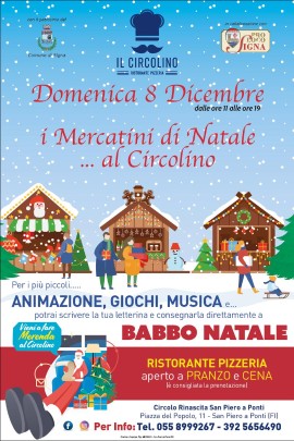 Mercatino natalizio di San Piero a Ponti: 8 dicembre
