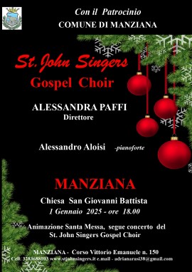 A Capodanno 2025 inizio anno da non mancare con le sonorità spiritual-gospel dei St John’s Singers