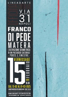 FRANCO DI PEDE Matera: l'astrazione geometrica di un paesaggio culturale. Porte e finestre