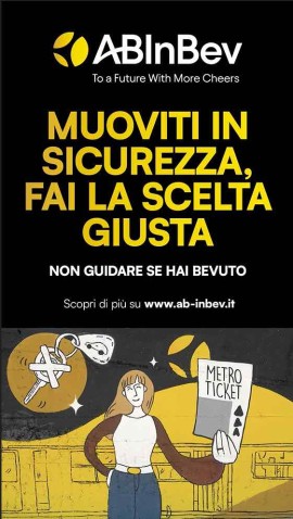 “Muoviti in sicurezza, fai la scelta giusta”: AB InBev lancia la nuova campagna di sensibilizzazione sulla sicurezza stradale