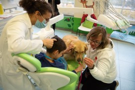 Purina sostiene For a Smile ONLUS nel suo progetto di dog-pet therapy presso la Dental School di Torino