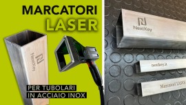 Marcatori laser portatili per marcare telai realizzati con tubi e tubolari in acciaio inox