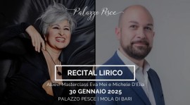 30 gennaio 2025: Recital lirico Allievi Masterclass Eva Mei e Michele D’Elia a Palazzo Pesce, Mola di Bari