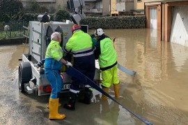 La Misericordia di Bibbiena attivata per l’emergenza alluvione di Empoli