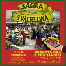 La Sagra della Valtellina sbarca a Codogno (Lodi): un viaggio nei sapori della tradizione ma anche all’insegna della beneficenza con la donazione di 100 pasti gratuiti al Comune