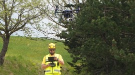 Sabato alla Buche Gattelli di Lugo (Ra) esercitazione di Protezione Civile con l'utilizzo di droni