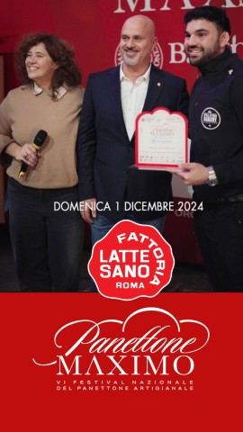 NATALE 2024: Latte Sano, al Festival Nazionale del Panettone Artigianale il MAXIMO DEI CAPPUCCINI NATALIZI e del GELATO AL PANETTONE