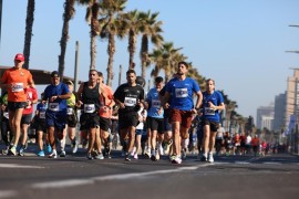 In oltre 45.000 hanno preso parte venerdì 28 febbraio 2025 alla XVI edizione della Maratona di Tel Aviv