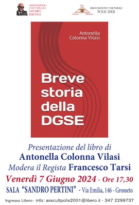 Conferenza sull'intelligence di Antonella Colonna Vilasi a Grosseto 