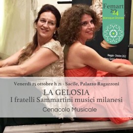 BAROQUE STORIES:  LA GELOSIA DEI FRATELLI SAMMARTINI  RACCONTATA A SACILE DA CENACOLO MUSICALE