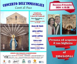 Si avvicina il Concerto dell'Immacolata 2024 di Noi per Napoli presso Complesso Monumentale di Sant'Anna dei Lombardi a Napoli