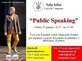 Public Speaking a Viareggio con Giancarlo Fornei