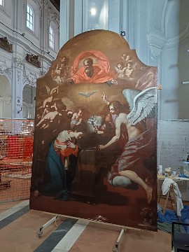 L’Annunciazione di Francesco Guarino torna a splendere nella Chiesa di Santa Maria di Costantinopoli a Napoli