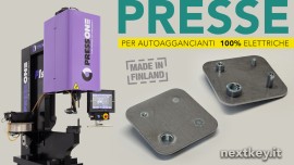 Pressa per inserti autoaggancianti con caricatore automatico