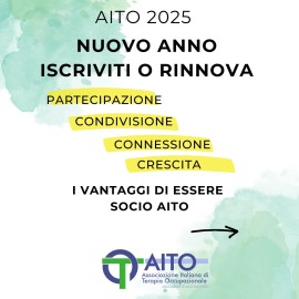 Sono aperte le iscrizioni e le possibilità di rinnovo all’Associazione italiana di Terapia occupazionale