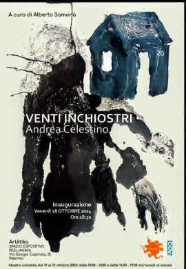 Da Artètika, la mostra “Venti Inchiostri” di Andrea Celestino, lo sciamano della pittura