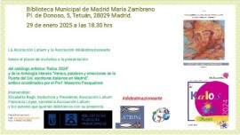 Doppia presentazione libri il 29 gennaio a Madrid 