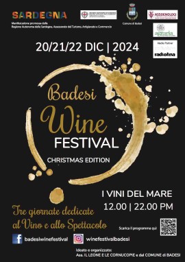 Badesi Wine Festival - Christmas Edition 20-21-22 Dicembre 2024