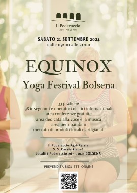 Equinox, Bolsena Yoga Festival 2024. Presentazione del libro “Corpo e Coscienza” di Anna Colombo