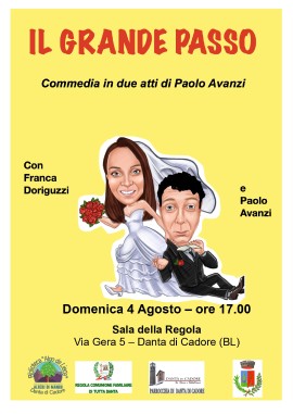Commedia umoristica di Paolo Avanzi a Danta di Cadore (BL) domenica 4 agosto