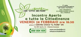 Presentazione dell’Associazione COMUNITÀ ENERGETICA RINNOVABILE (CER) CITTÀ DEI FIORI: un modello innovativo di energia sostenibile per la comunità