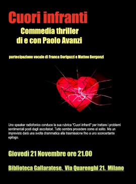 Cuori infranti. Thriller di e con Paolo Avanzi