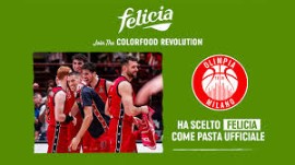 FELICIA è la pasta ufficiale di Pallacanestro Olimpia Milano