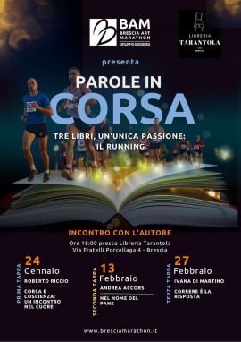 La Brescia Art Marathon lancia “Parole in corsa”. Si comincia venerdì 24 gennaio