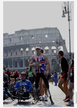 Il paralimpico Richard Whitehead torna alla Acea Run Rome The Marathon, obiettivo le 100 maratone