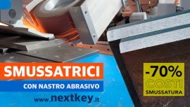 Smussatrici automatiche per la lamiera con nastro abrasivo in zirconio e ceramica