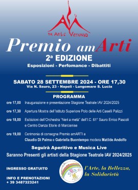 Tutto pronto per la seconda edizione del premio “amARTI”, l’evento organizzato dallo IAV Club e dedicato all’arte in ogni sua forma.