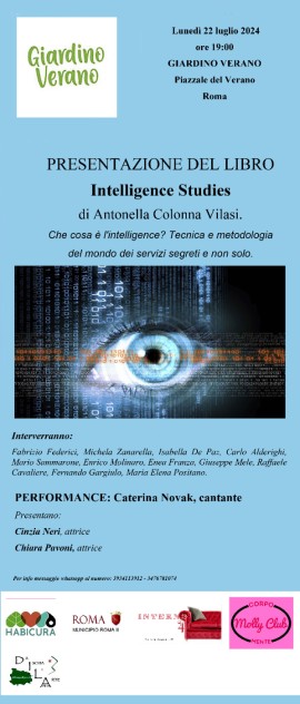 Presentazione a Roma del libro sull'intelligence di Antonella Colonna Vilasi 