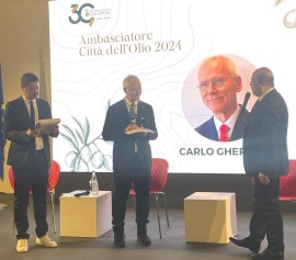 Carlo Gherardi, fondatore di Palazzo di Varignana, nominato Ambasciatore delle Città dell’Olio