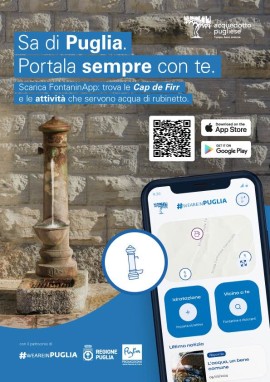 L’acqua che sa di Puglia a portata di smartphone: ecco FontaninApp 3.0